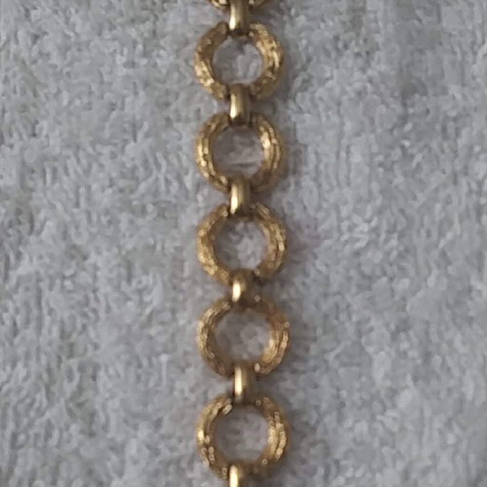 Not Rated Gold Textured Link Bracelet